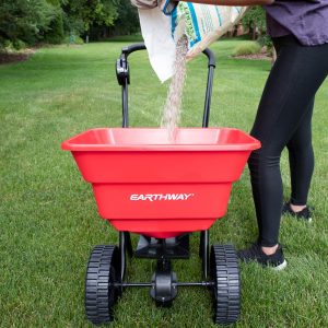 80 LB COMMERCIAL BROADCAST SPREADER WITH POLY TIRES